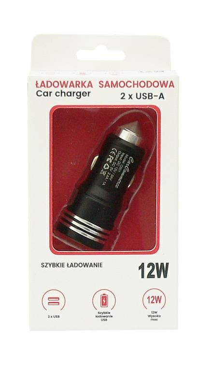 ŁADOWARKA SAMOCHODOWA USB x 2 + MŁOTEK BEZP.