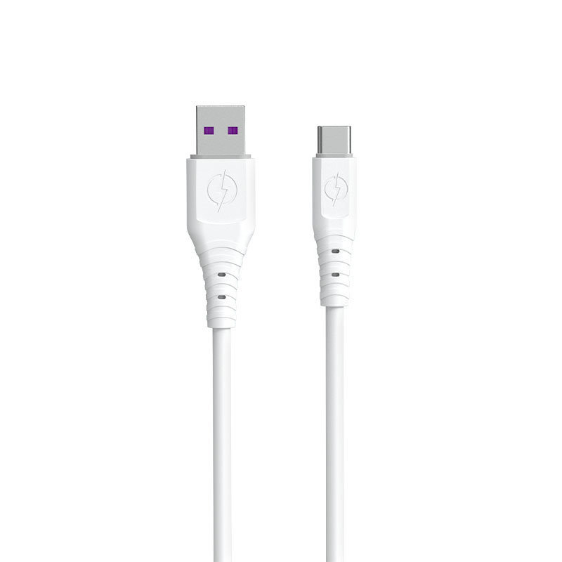 Dudao kabel przewód USB  USB Typ C 6A 1 m biały TGL3T