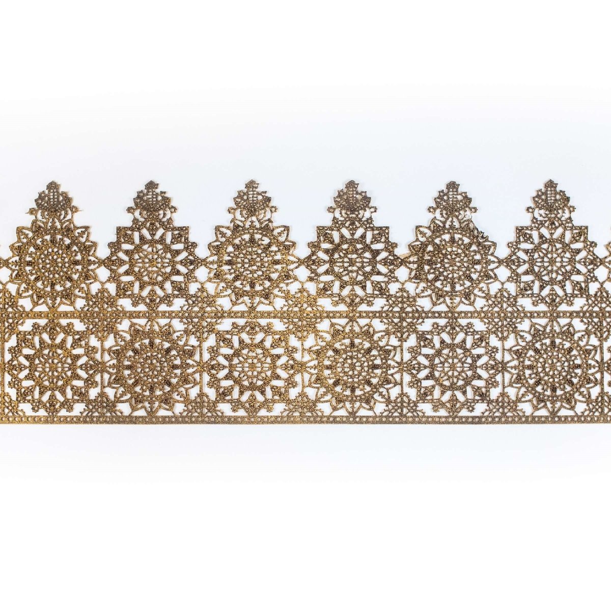 Koronka Na Tort 04 Złota Z Masy Cukrowej Antyczne Złoto