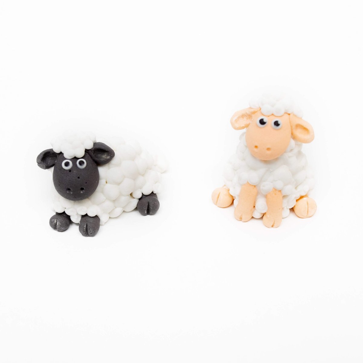 Figurki Cukrowe Baranki Wielkanocne Zestaw 2 szt