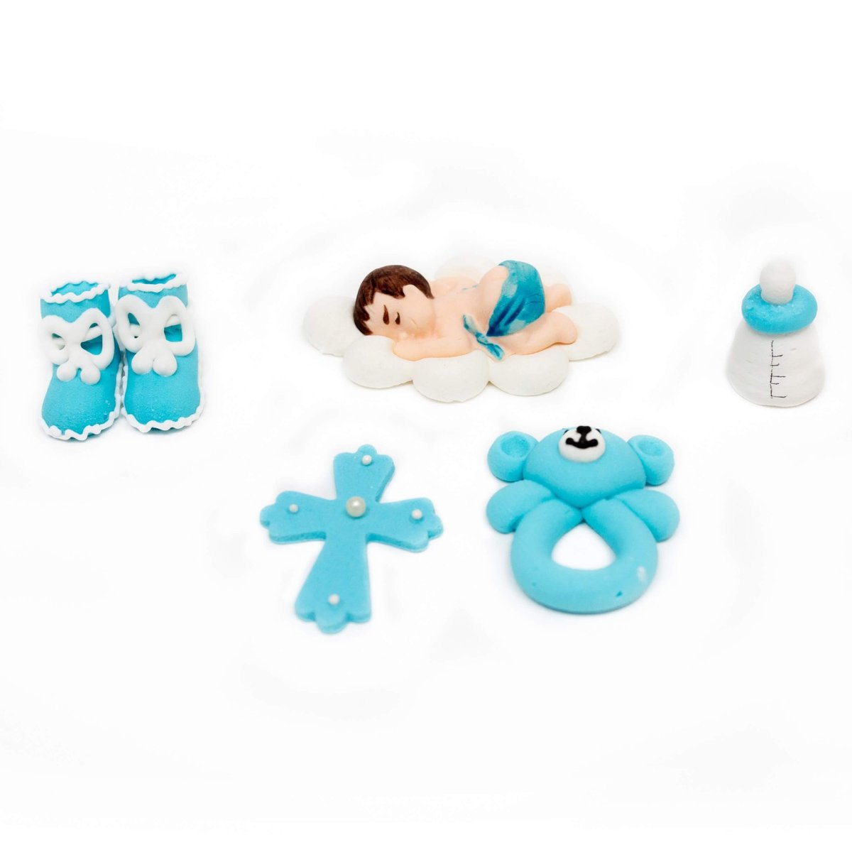 Figurki Na Chrzest Dla Chłopca (Nr. 1) Do Dekoracji Tortu