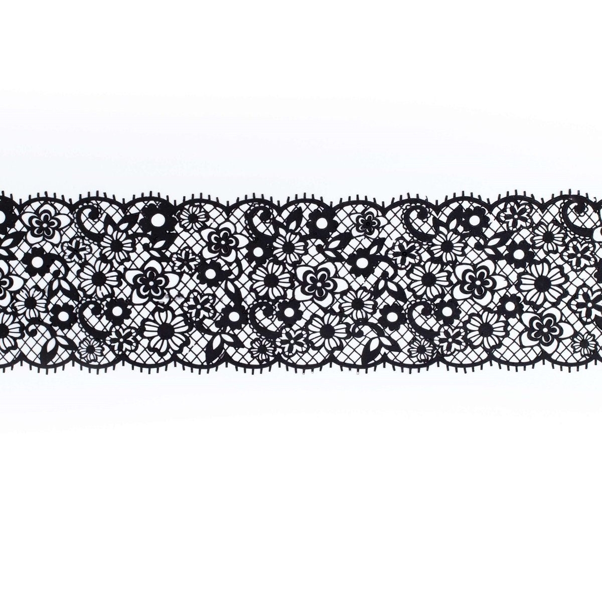 Koronka Na Tort 26 Сzarna Z Masy Cukrowej