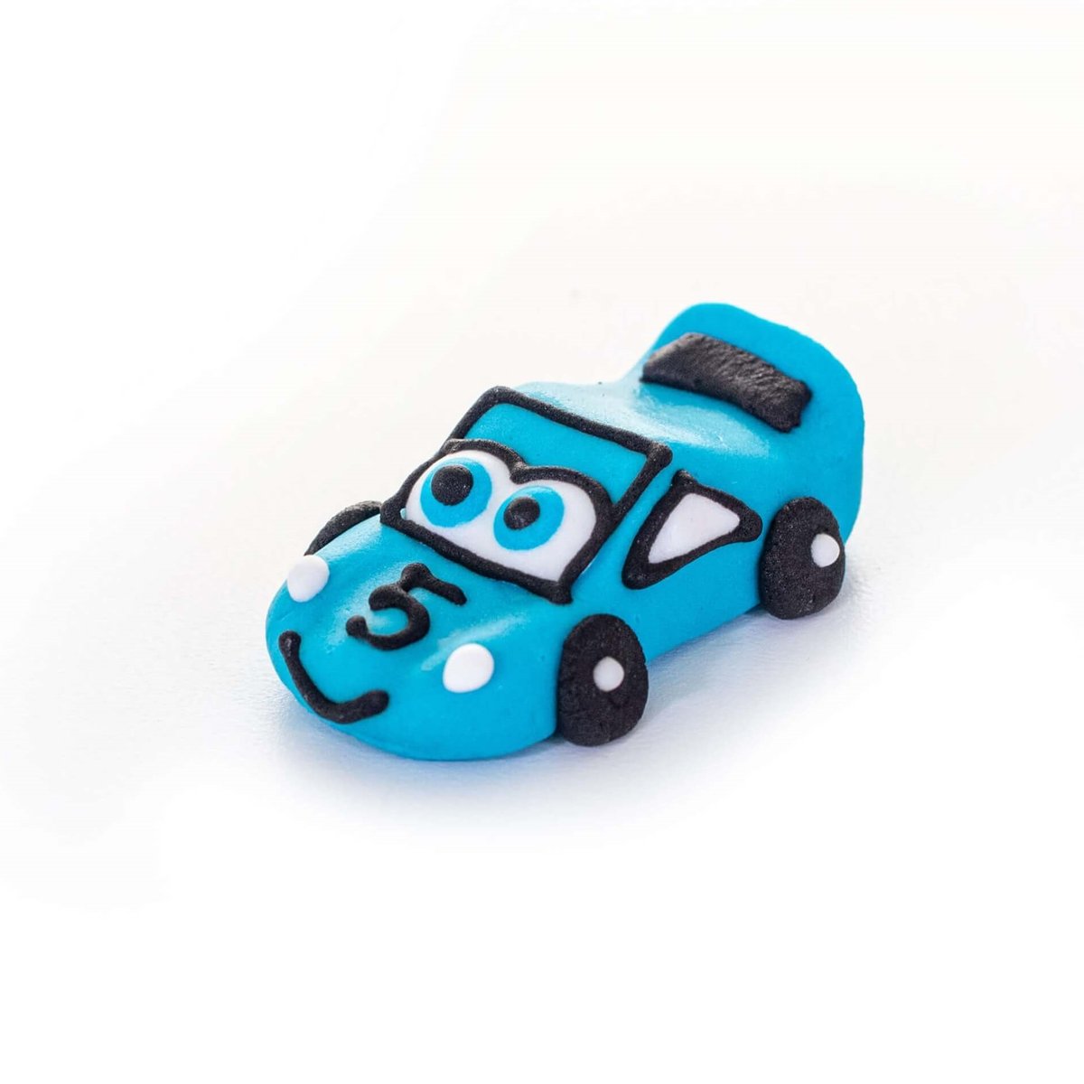 Cukrowy Samochodzik Niebieski Na Tort (Mały)