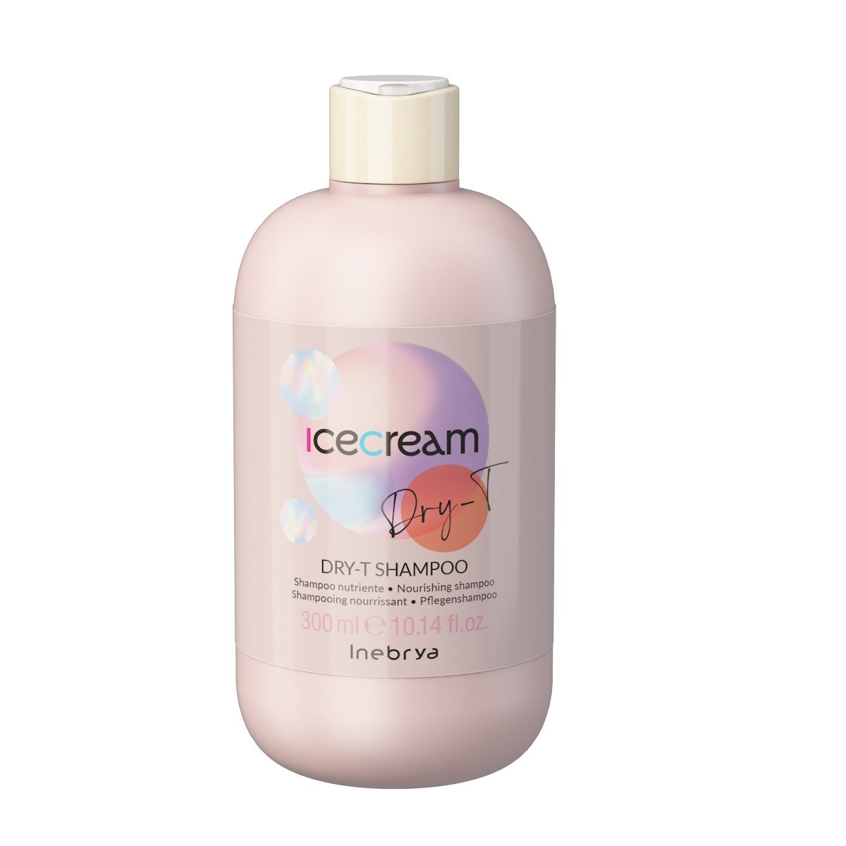 Inebrya Ice Cream Dry-T, odżywczy szampon do włosów suchych, puszących się i po zabiegach, 300ml