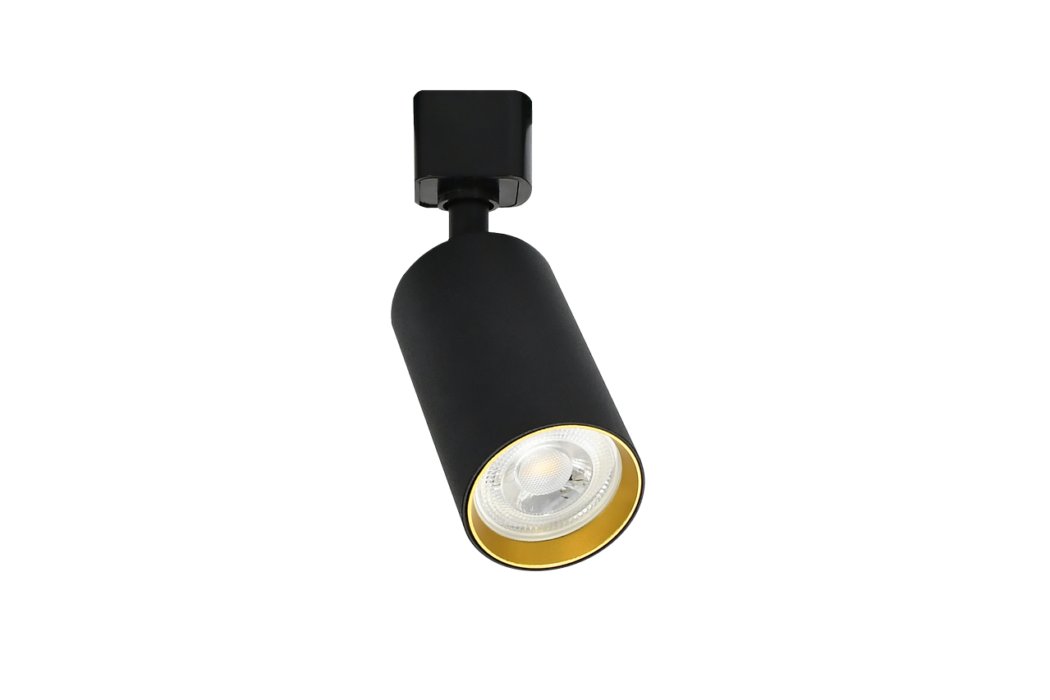 Lampa Reflektor Na Szynoprzewód Neva Tc Black Gold Gu10 Czarna, Środek Złoty Edo777533 Edo