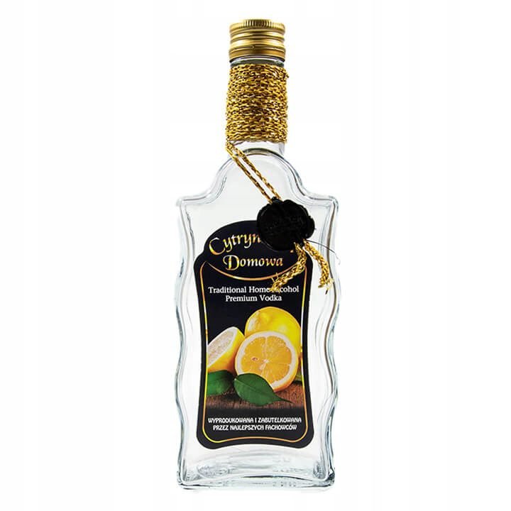 Butelka Ozdobna Fala 500Ml Cytrynówka Domowa