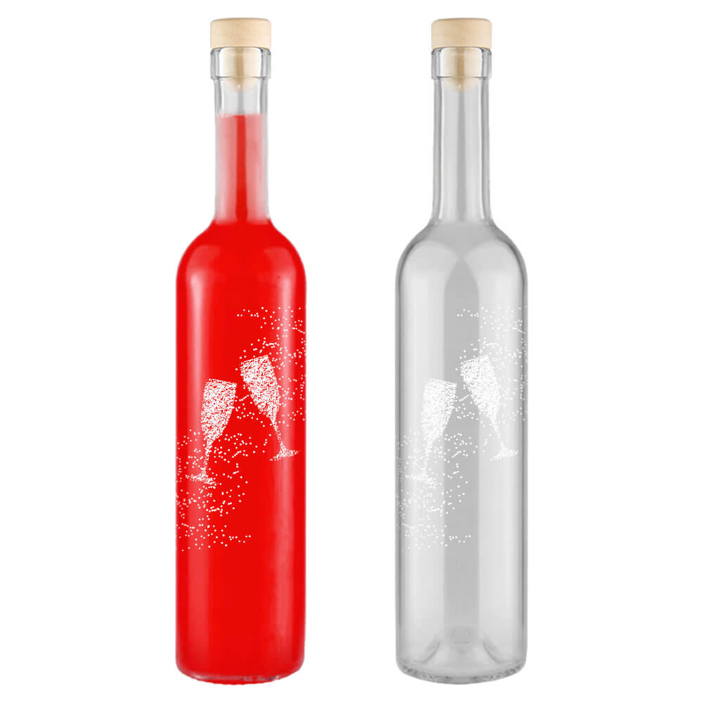 Butelka Futura 500Ml Z Nadrukiem Kieliszki