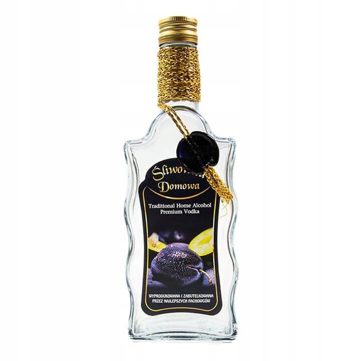 Butelka Ozdobna Fala 500Ml Śliwowica Domowa