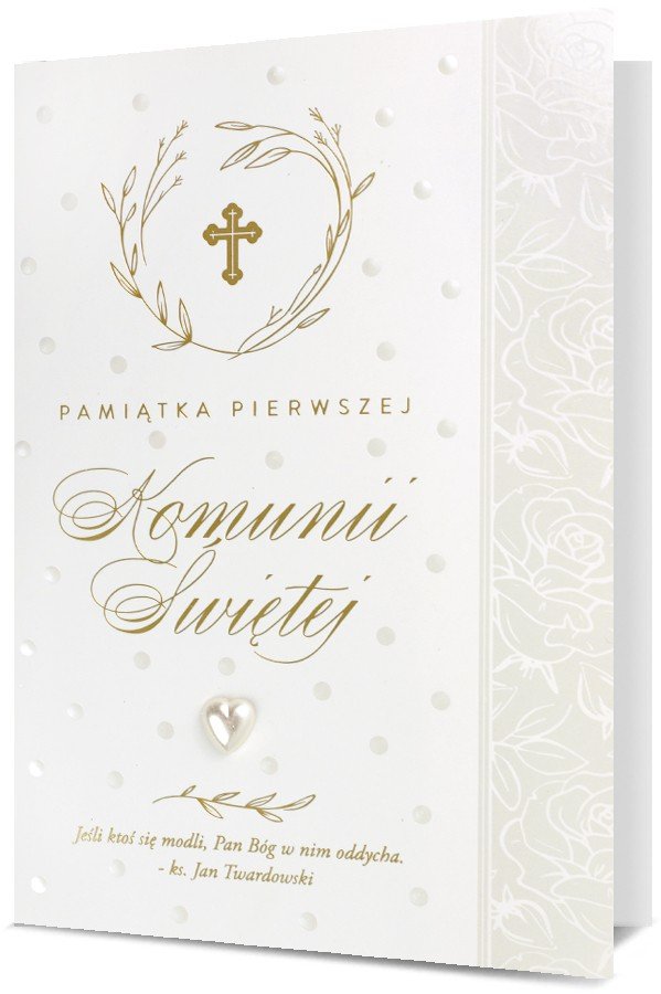 Kartka Na Komunię Z Mottem H2842
