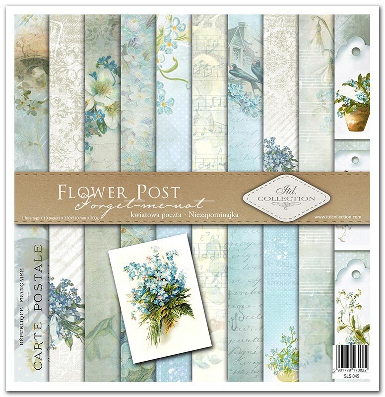 Zestaw Do Scrapbookingu Sls-045 ''Flower Post - Forget-Me-Not''