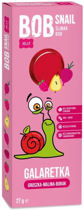 Bob Snail Galaretka Gruszka-malina-burak 27 g