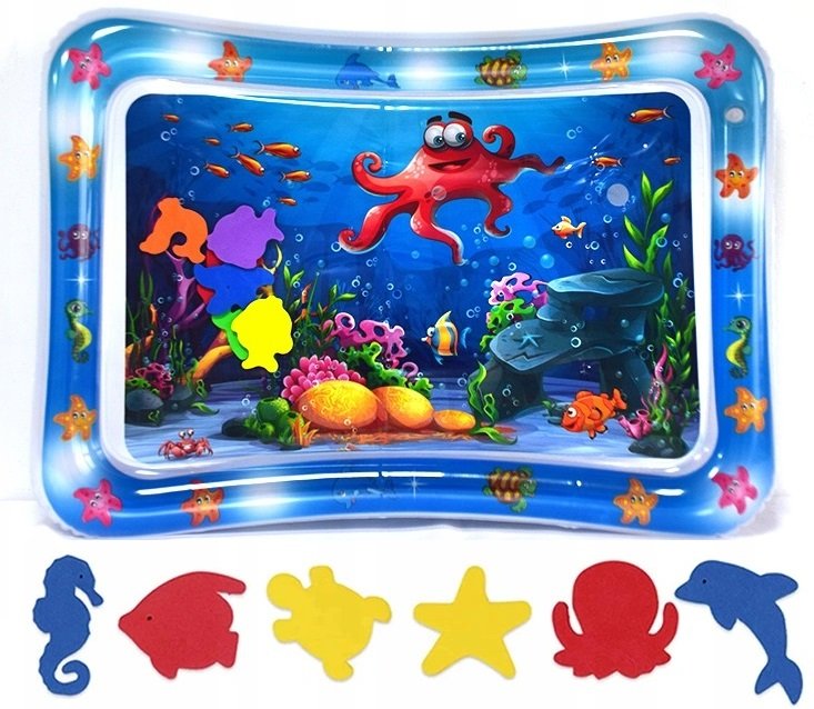 Duza Dmuchana Mata Wodna Sensoryczna Dla Niemowląt 69Cm