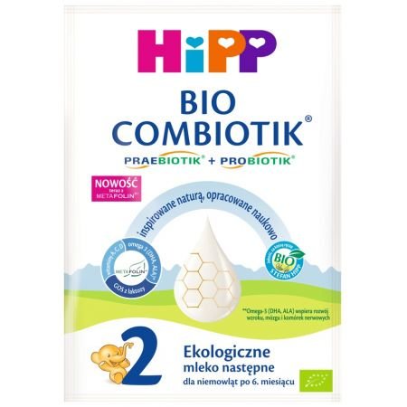 Hipp 2 Bio Combiotik mleko następne dla niemowląt po 6. miesiącu 27 g Bio