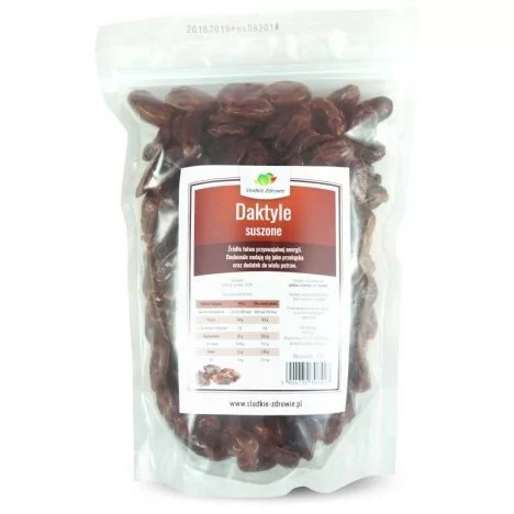 Słodkie Zdrowie Daktyle suszone, bez pestek 1kg