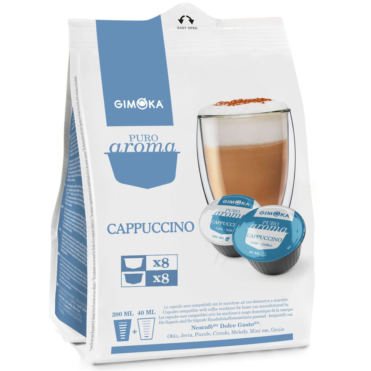 Kapsułki do ekspresu GIMOKA DOLCE GUSTO CAPPUCCINO 16 sztuk