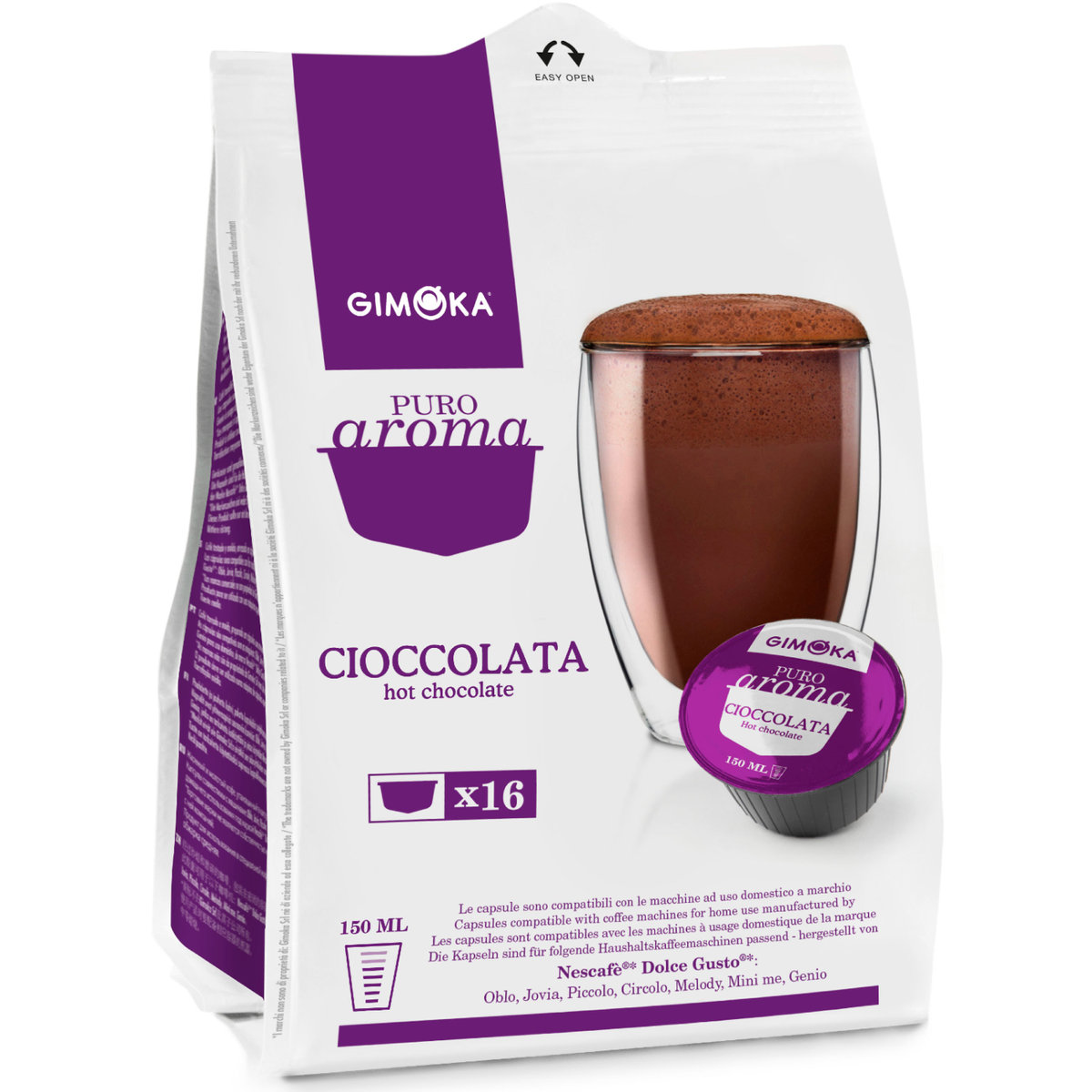 Kapsułki do ekspresu GIMOKA DOLCE GUSTO CIOCCOLATA 16 sztuk