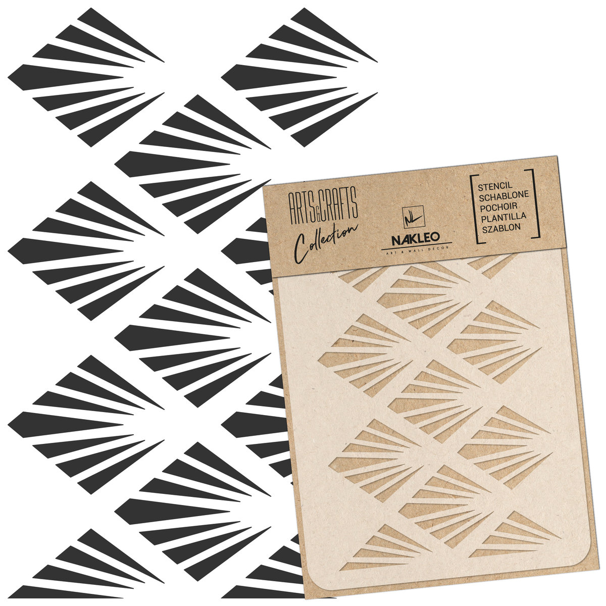 szablon malarski scrapbooking – craft // PALMA ART DECO - A5 (15x21cm)