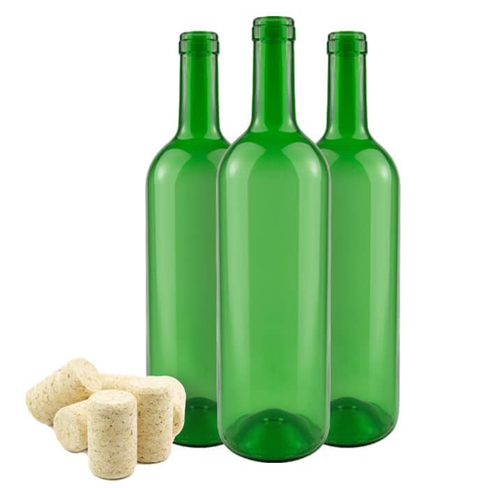 BUTELKA WINO KOLOR ZIELONY