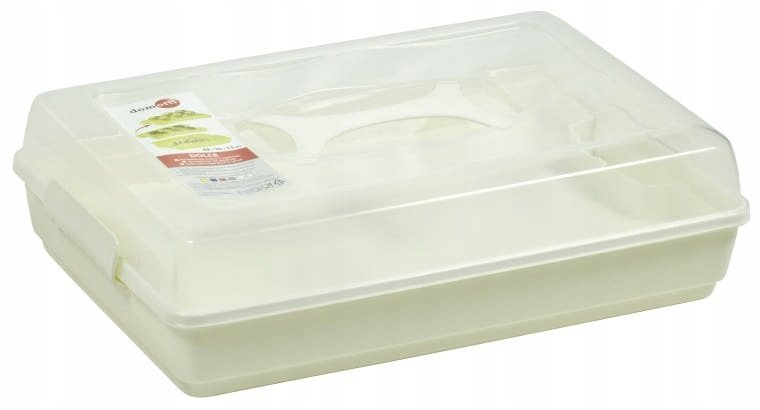 Domotti Pojemnik na ciasto Dolce Kremowy 44x30x13cm 27037 27037