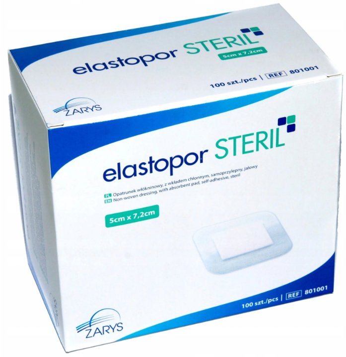 ELASTOPOR Steril Opatrunek jałowy z wkładem chłonnym 8x15cm, 30szt.