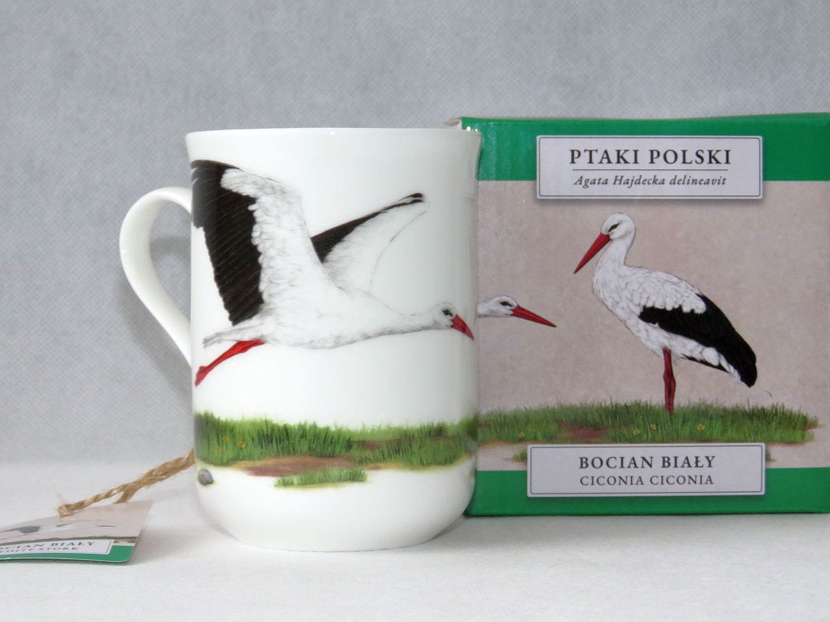 MCP, kubek porcelanowy 300ml - BOCIAN/PTAKI POLSKI by Agata Hajdecka