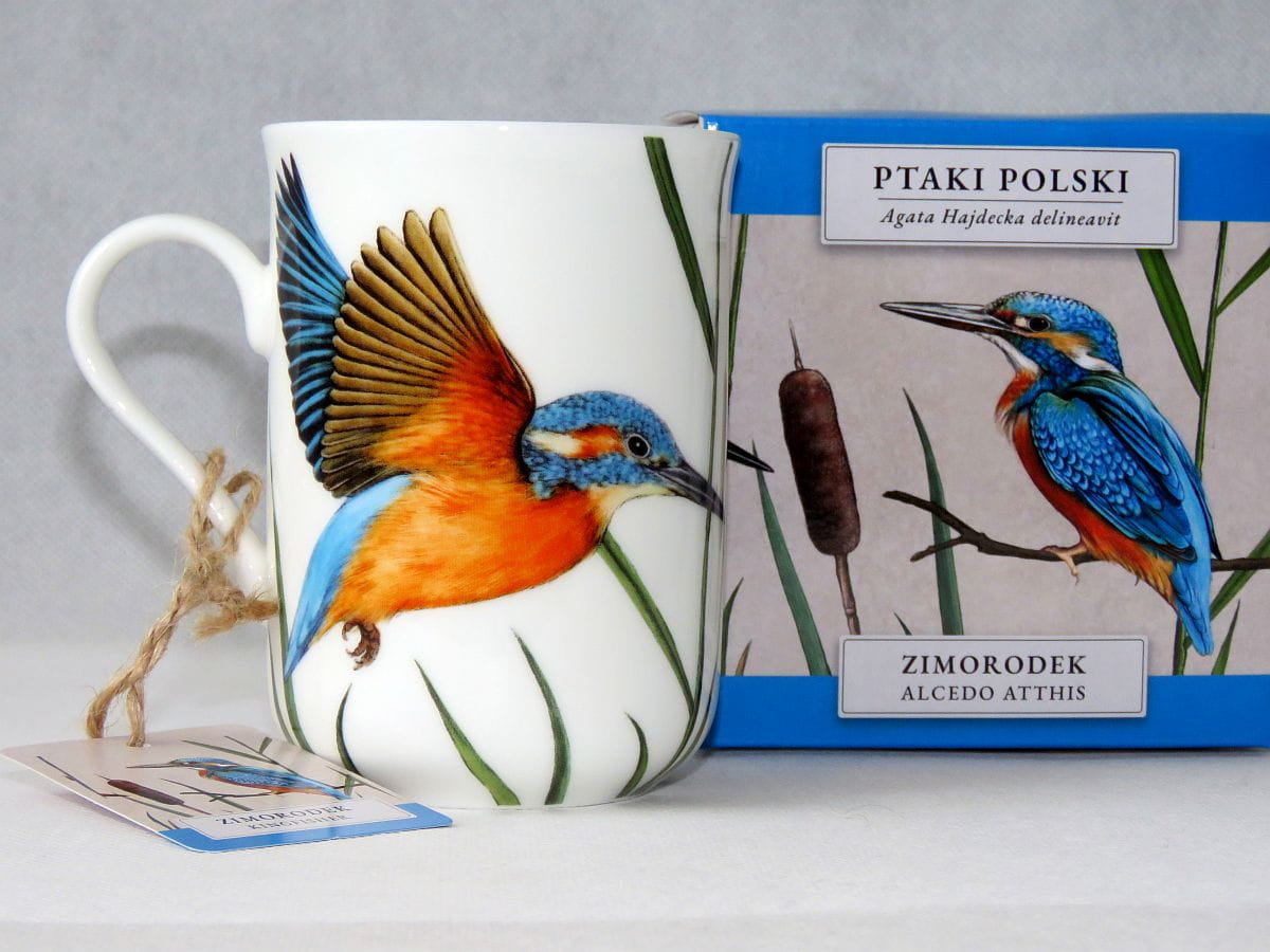 MCP, kubek porcelanowy 300ml - ZIMORODEK/PTAKI POLSKI by Agata Hajdecka