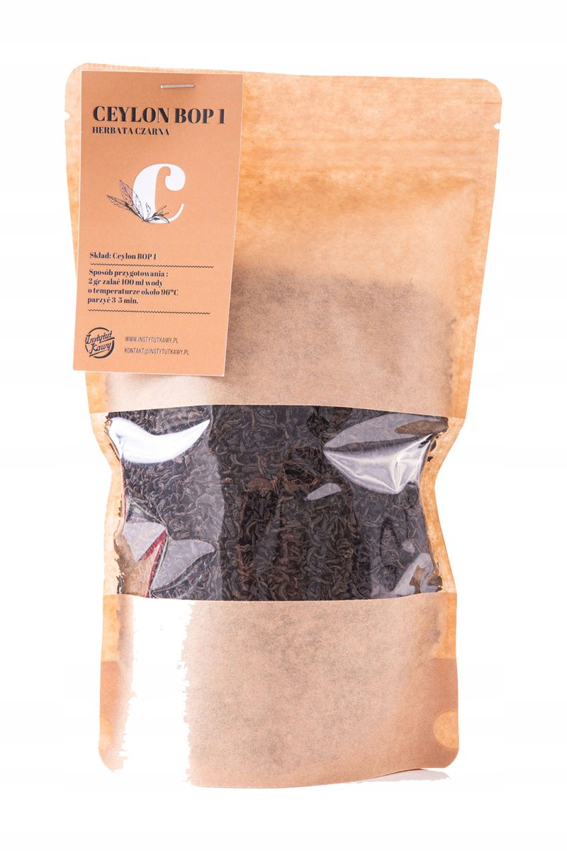 Herbata czarna liściasta Ceylon BOP1 250 g Instytut Kawy