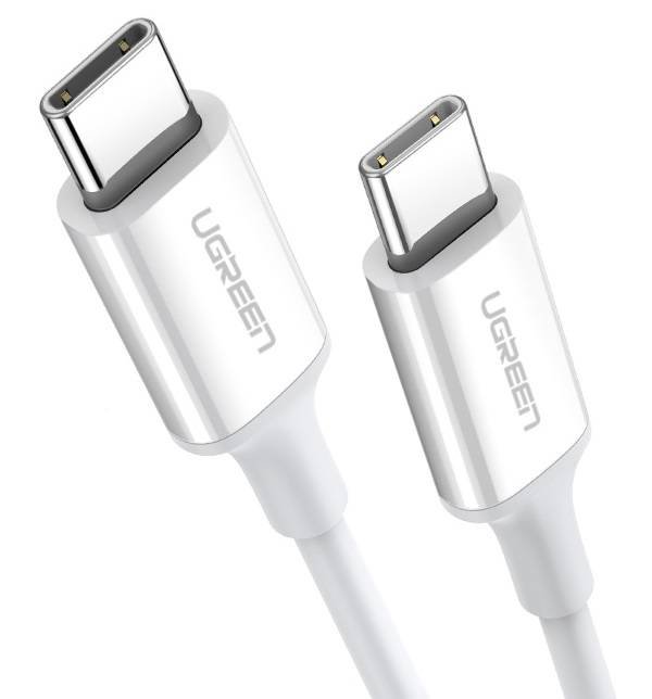 UGREEN Kabel USB-C do USB-C US264 60W 0.5m biały)