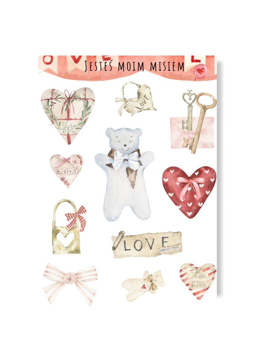 Naklejki wiosenne z kwiatami kolorowe scrapbooking