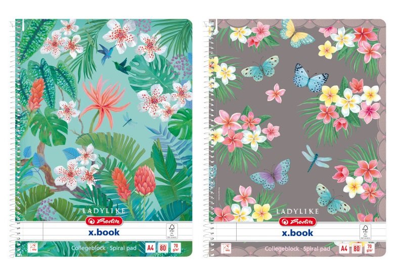 Herlitz Brulion na spirali A4 Ladylike mix linia 80 kartek