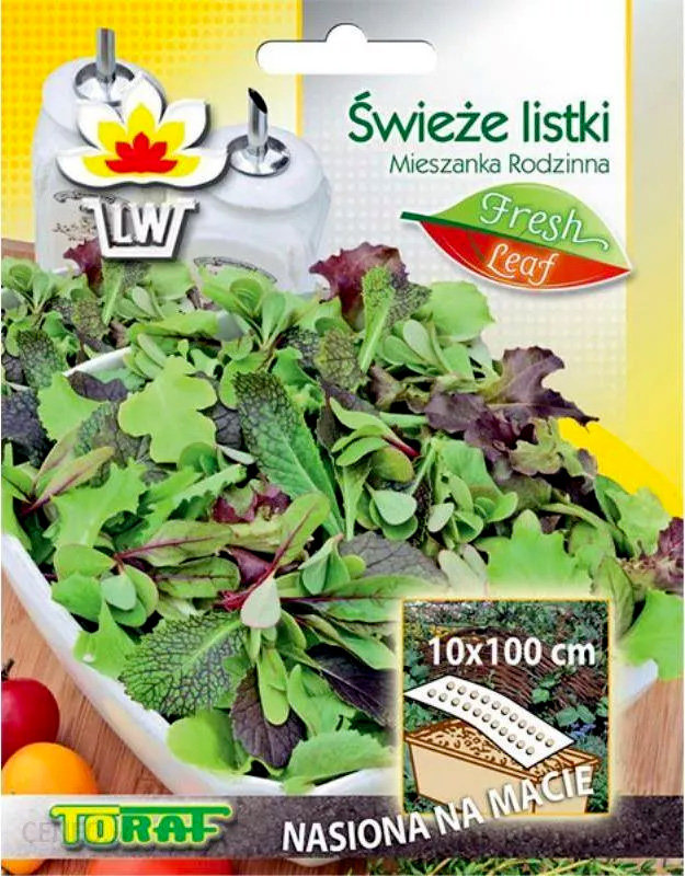 Świeże Listki MIESZANKA RODZINNA (Mieszanka warzyw lisciastych do uprawy w pojemnikach)