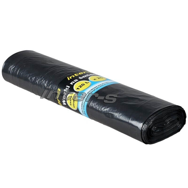 Worki Worek Na Śmieci 60L Ldpe Mocne Czarne 25 Szt