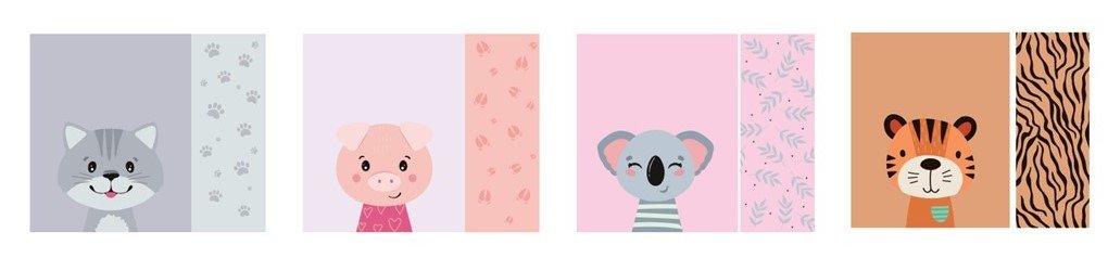 torba prezentowa 18x23 tygrys, kot, koala