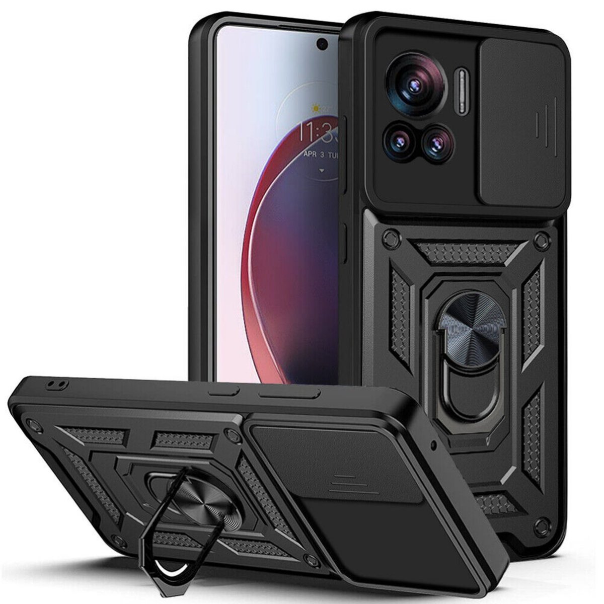 ETUI EXOGUARD CAMSHIELD - MOTOROLA EDGE 30 ULTRA - PANCERNE CASE OBUDOWA FUTERAŁ RING