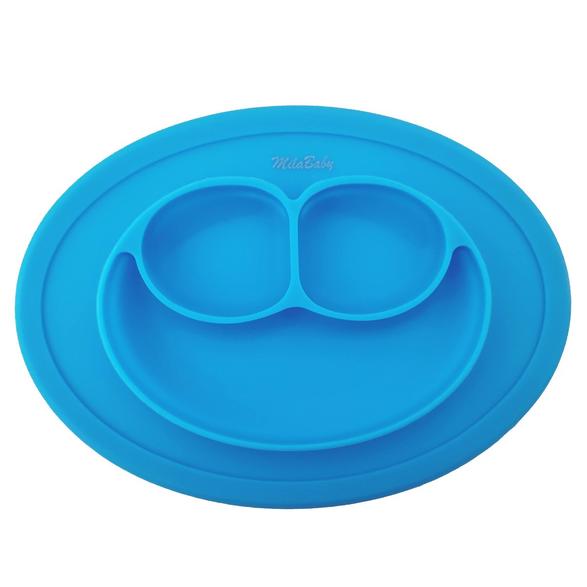 Talerz Silikonowy, Mata Do Jedzenia Do Blw  Niebieski