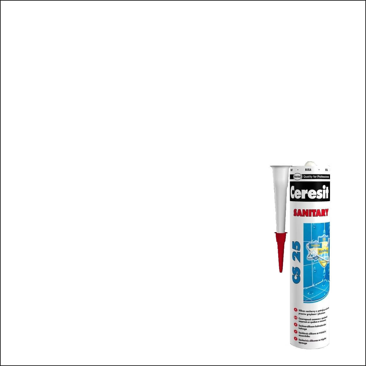 Ceresit Silikon sanitarny biały CS25 280 ml