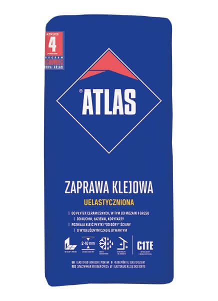 Tytan Zaprawa klejowa uelastyczniona uniwersalny ATLAS typ C1TE worek 25 kg
