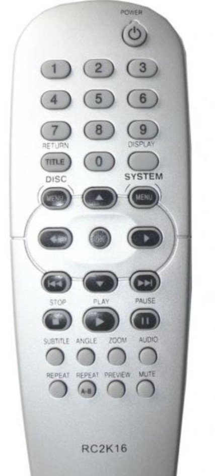 Pilot Za Philips Dvd Rc2K16 Rc2K16 Dvd615 Dvd622 Dvd624 Dvd630 Dvd634 Dvd640 Dvd642 Dvd701 Dvd703 Dvd707 Dvd712