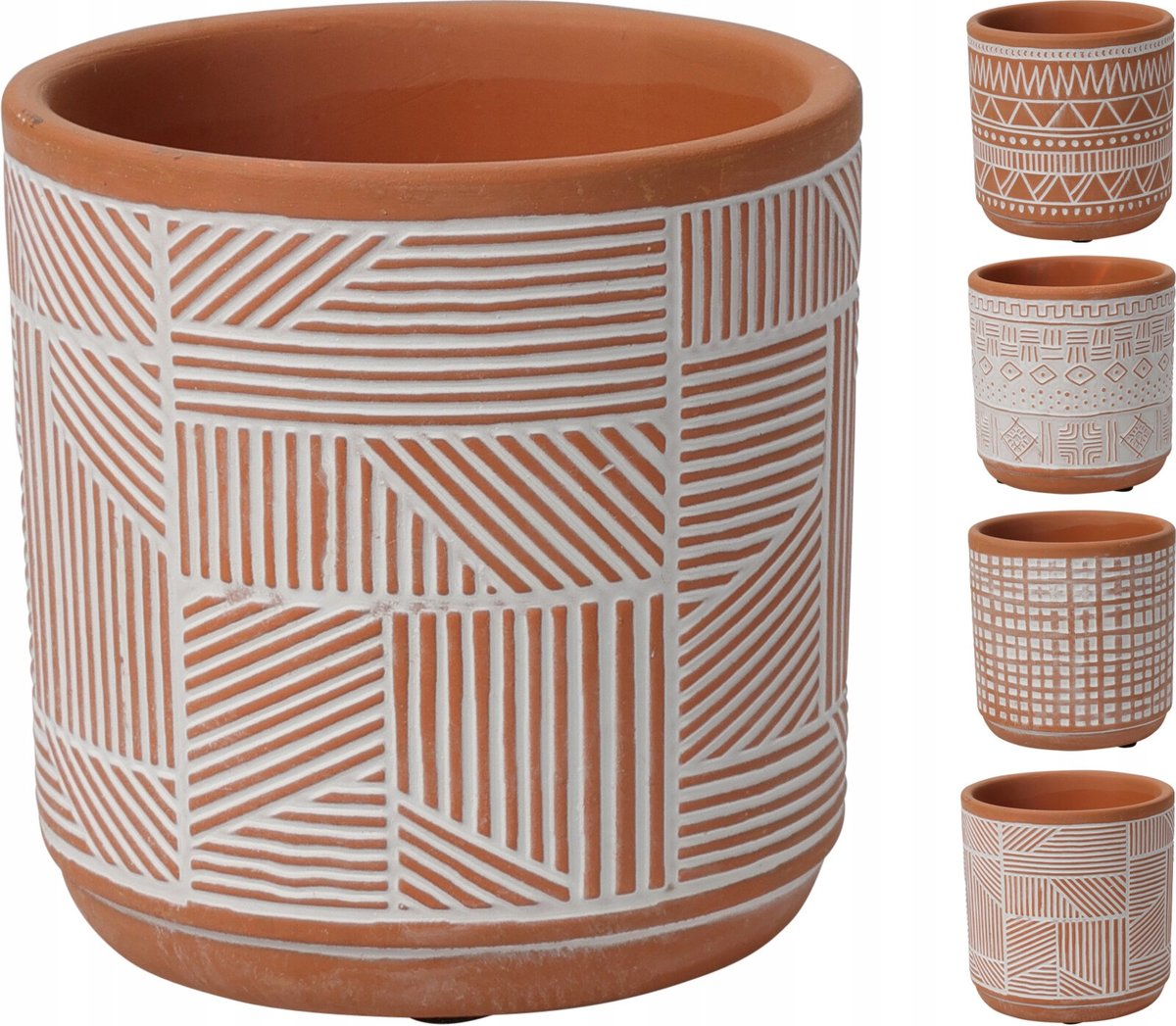Osłonka ceramiczna na doniczkę terakota 11 cm