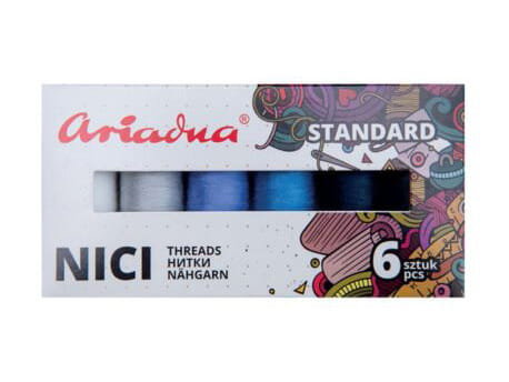 Zestaw nici Talia 120/200mb 6 kolorów WINTER Ariadna