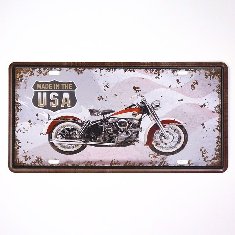 Plakat Tabliczka dekoracyjna metalowa MOTOR 1