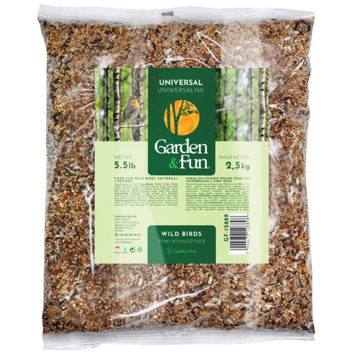 Karma uniwersalna dla ptaków wolnożyjących 4 pory roku 2,5 kg