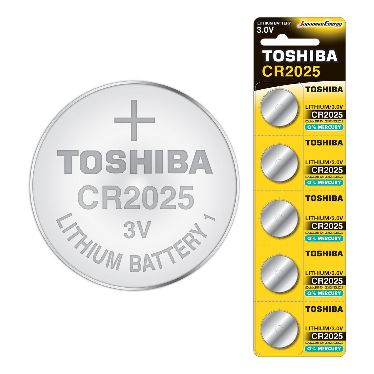 Toshiba Bateria litowa CR2025 CP-5C Blister 5 szt 167258