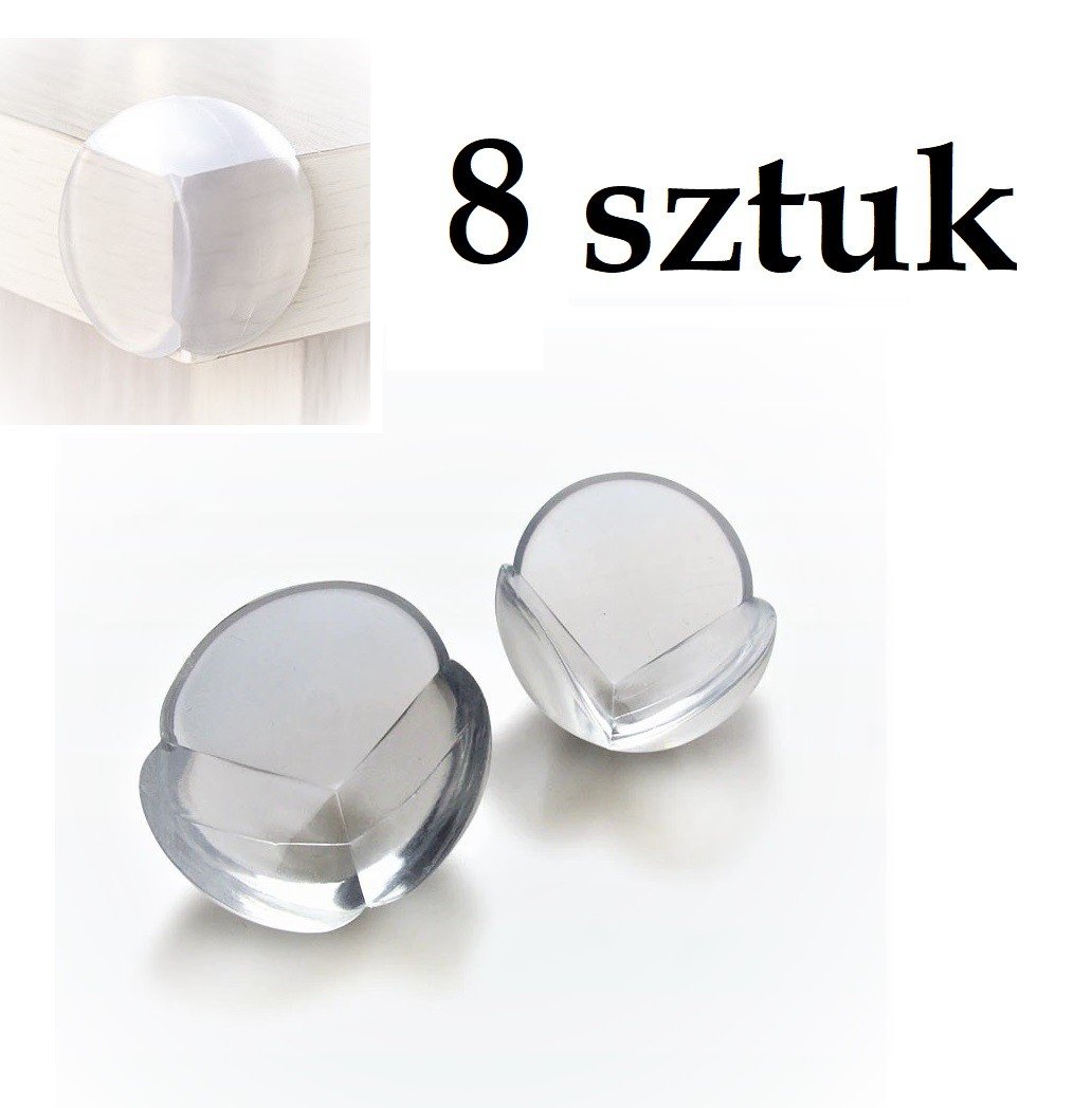 Silikonowa Nakładka Osłona Mebli Zabezpieczenie Narożników 8 Szt