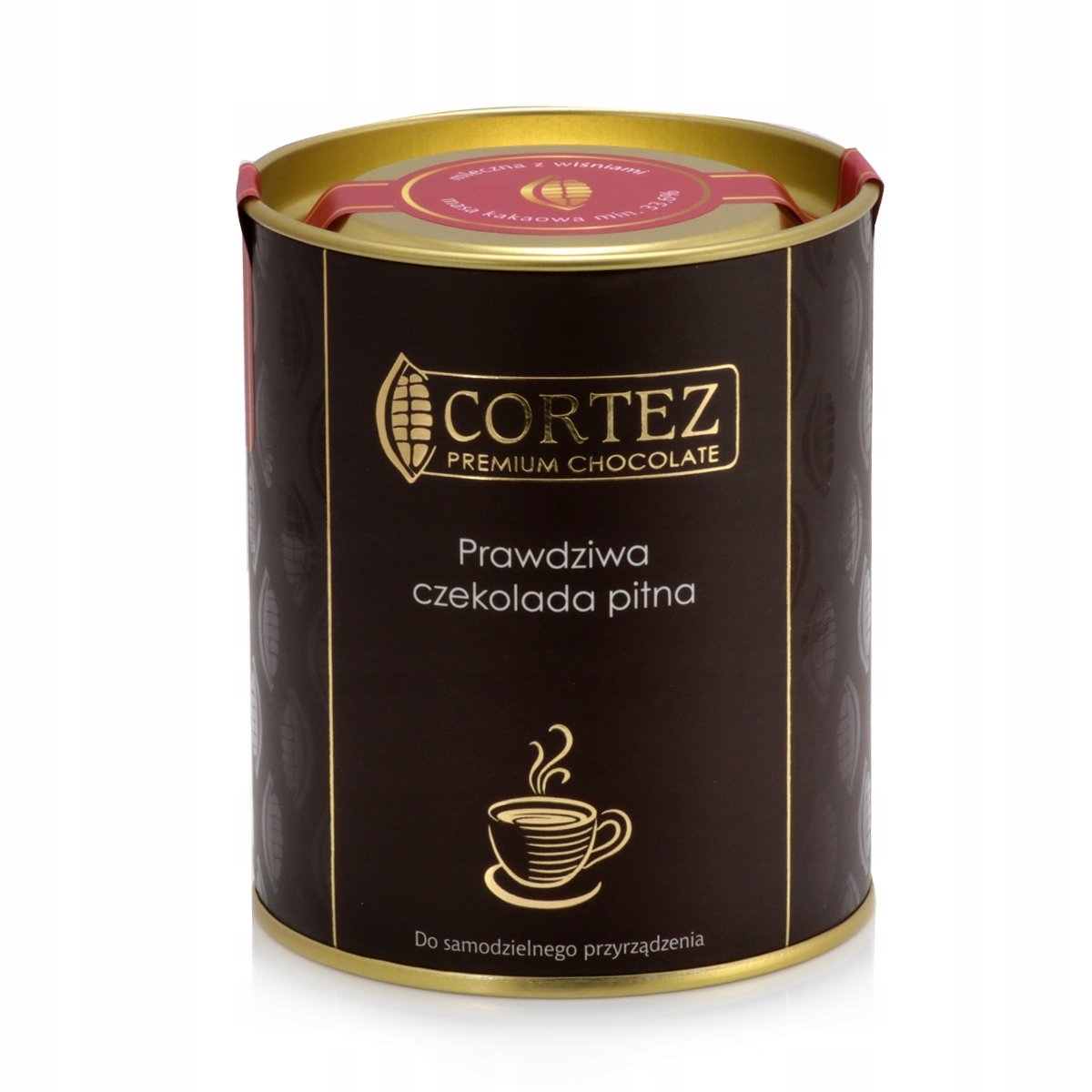 Cortez Czekolada pitna mleczna z wiśniami 200g Chocodrops Cortez