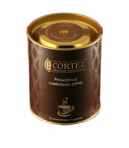 Cortez Czekolada pitna mleczna 200g Chocodrops Cortez