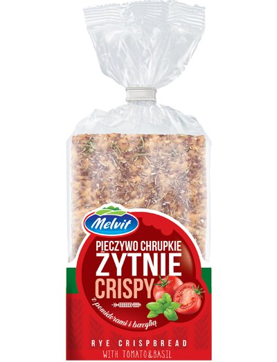 Crispy Pieczywo chrupkie żytnie z pomidorami i bazylią 130 g