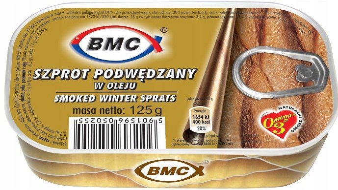 BMC Szprot w oleju podwędzany 125 g