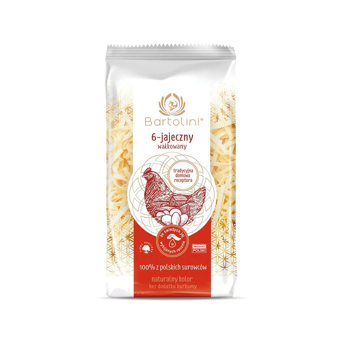Bartolini Makaron 6 jajeczny 250g krajanka gruba