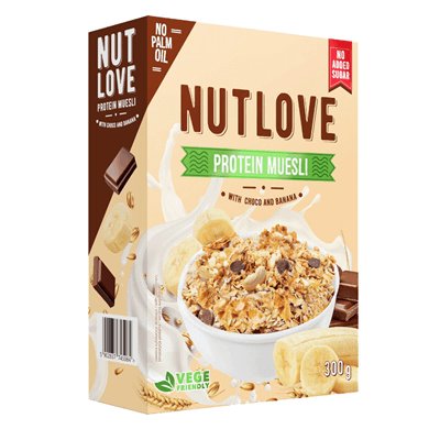 ALLNUTRITION NUTLOVE PROTEIN MUESLI WITH CHOCO AND BANANA 300G